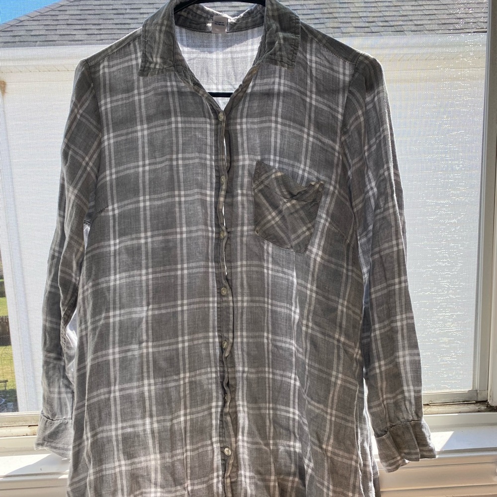 Old Navy oversized flannel